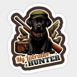 Hunter Labrador Retriever Sticker